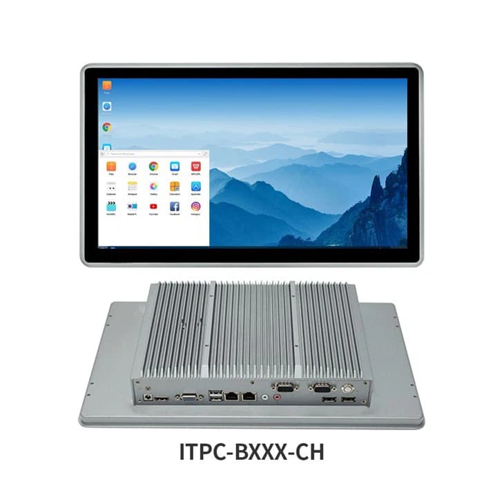 ITPC-B156-CH2 - 15.6" przemysłowy panel dotykowy z Intel Celeron J6412, potrójny wyświetlacz | IWILL Polska